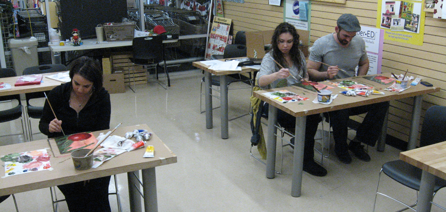 And, thankfully I remembered to get a shot of them with their finished ... And, thankfully I remembered to get a shot of them with their finished ...